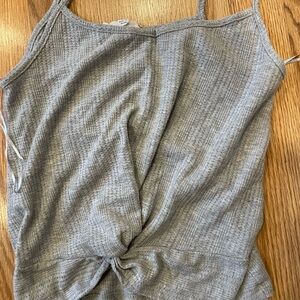 Hippie Rose Gray Knotted Camisole